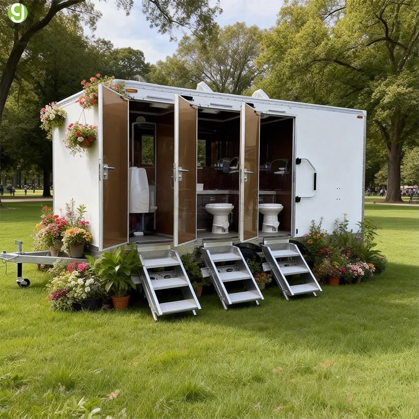 Luxury Restroom Trailers in Rockford, IL